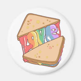 Íman Orgulho. O amor é o amor. Amor bonito. Gay arco-ír