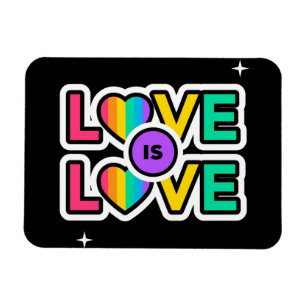 Íman Orgulho. O amor é o amor. Gay Arco-íris