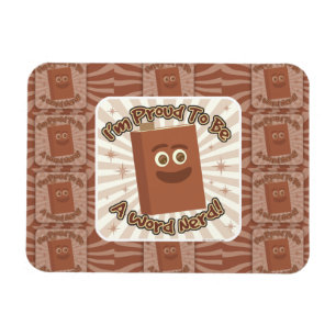 Íman Orgulho Palavra Padrão de Nerd Slogan Arte Diverti