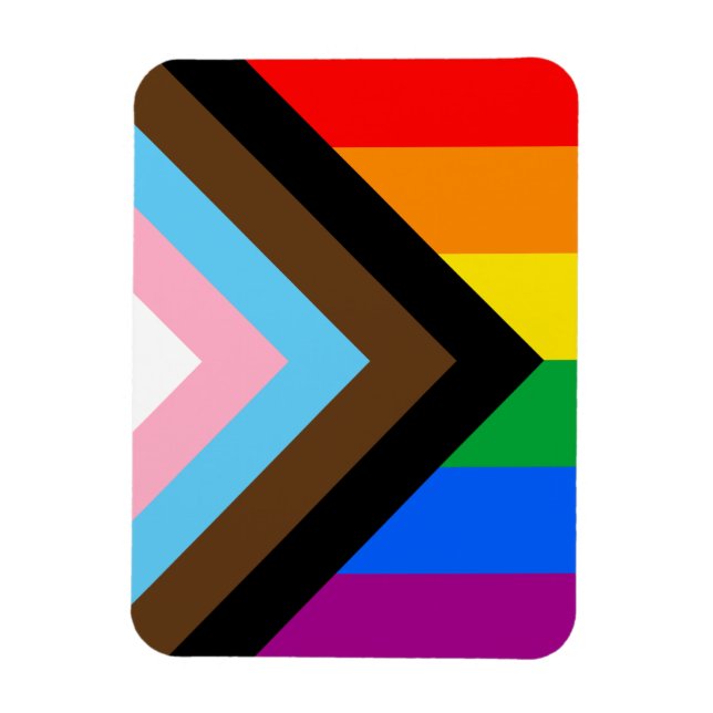 Íman Orgulho Progressivo LGBTQ+ (Vertical)