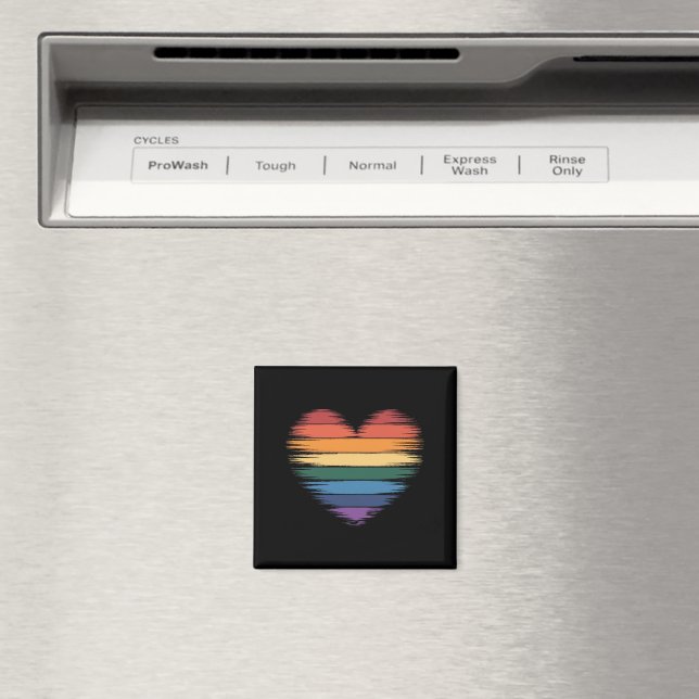 Íman Orgulho Rainbows Impressão LGBT Orgulho gay (In Situ (Dishwasher))