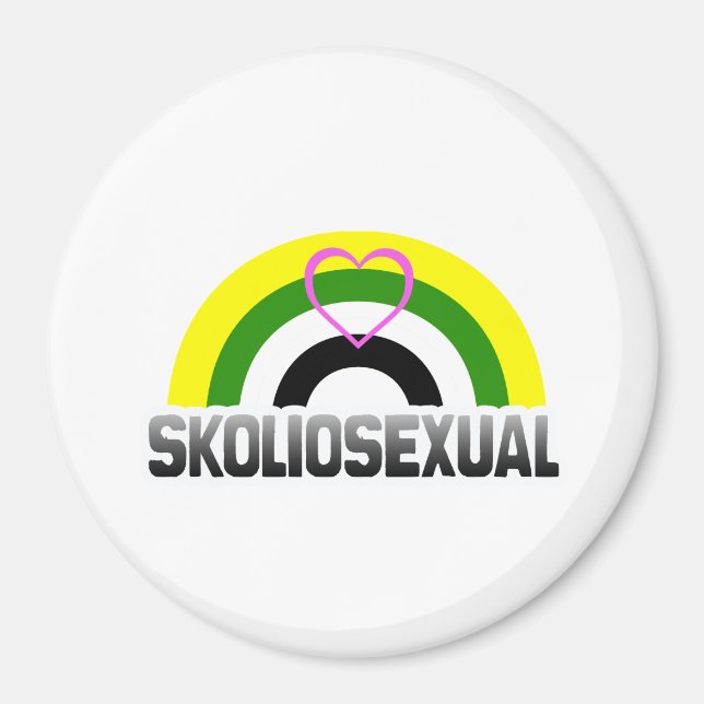 Íman Orgulho Skoliossexual (Frente)