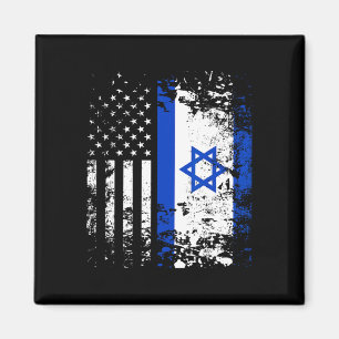 Íman Orgulhosa bandeira americana israelense Orgulho pa
