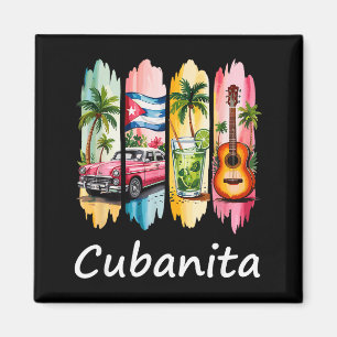 Íman Orgulhosa Cubanita Bandeira Cubana Violão Mojito D