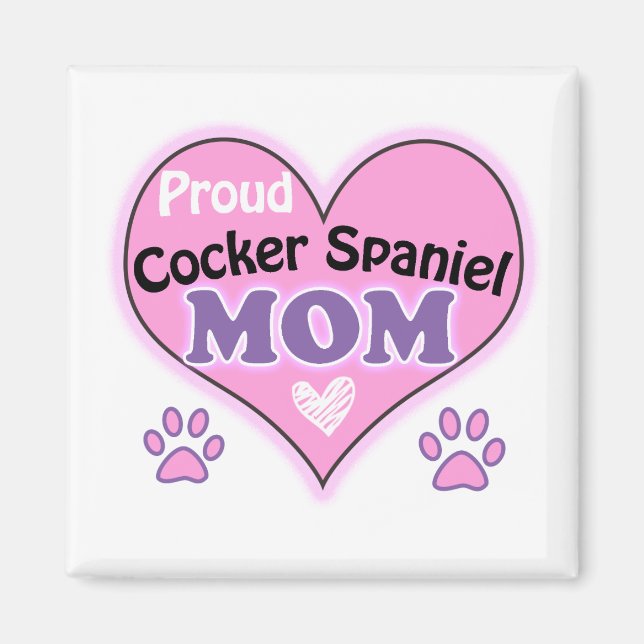Íman Orgulhosa mãe de Cocker Spaniel (Frente)