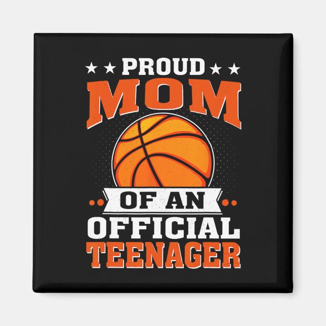 Íman Orgulhosa Mãe De Um Adolescente Oficial 13 Birthda (Frente)