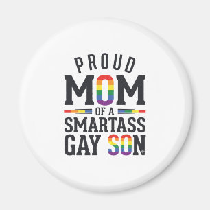 Íman Orgulhosa Mãe de um Filho Gay Esperto Camisa Vinta