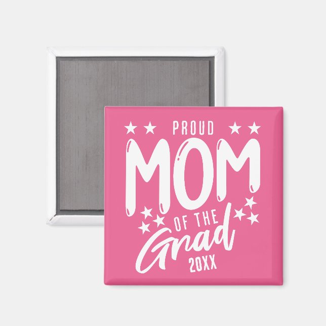 Íman Orgulhosa Mãe do Formando, Personalizar o Ano (Front/Back)