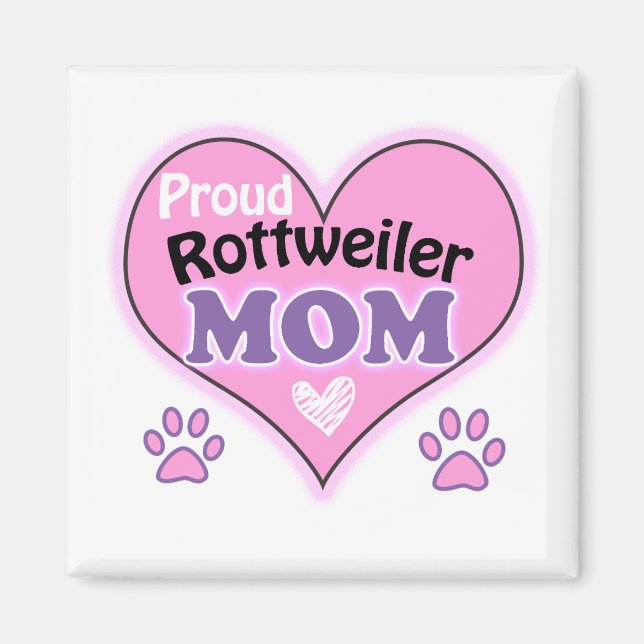 Íman Orgulhosa mãe Rottweiler (Frente)