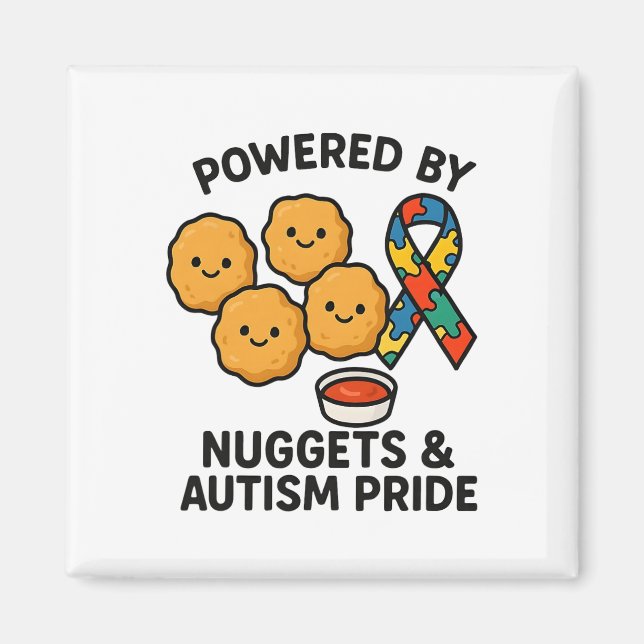 Íman Orgulhosamente Apoiado Por Nuggets De Frango E Aut (Frente)