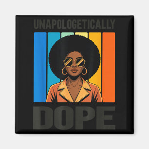 Íman Orgulhosamente Mulher Afro Retro Orgulho Negro