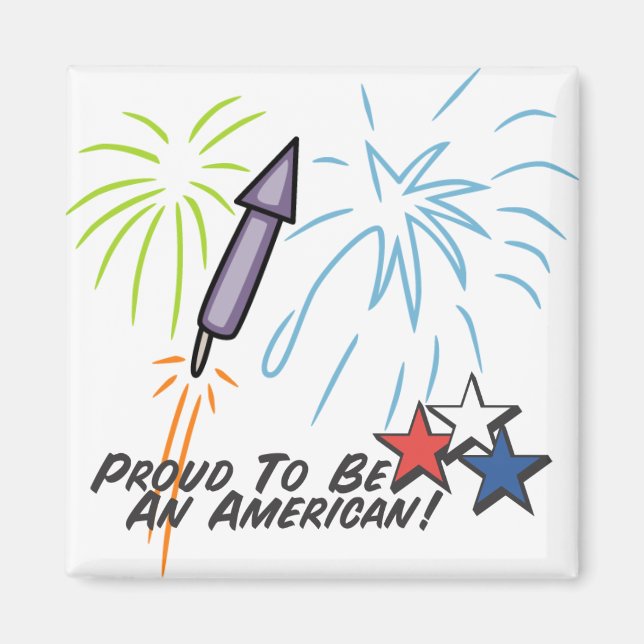 Íman Orgulhoso Americano - (Frente)