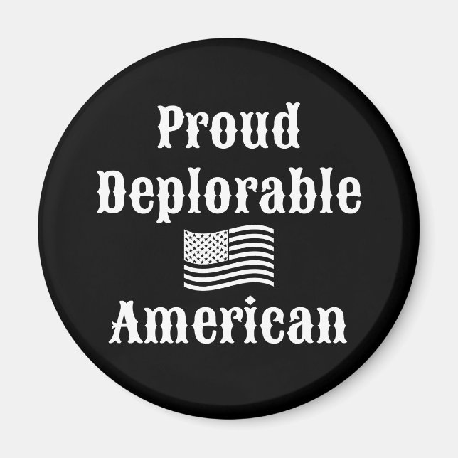 Íman Orgulhoso Americano Deplorável (Frente)