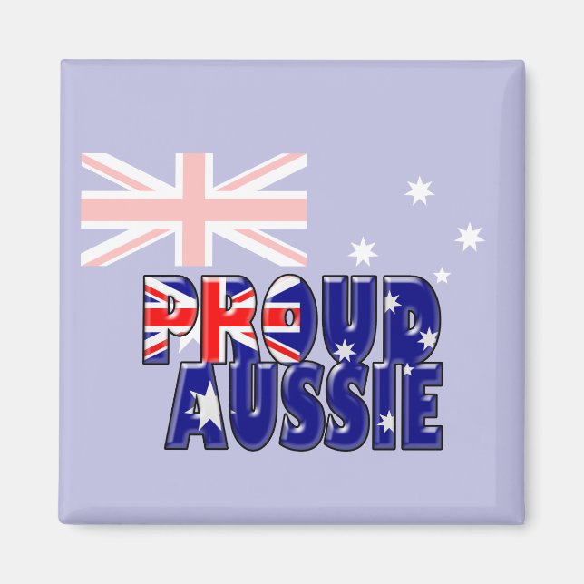 Íman orgulhoso Aussie (Frente)