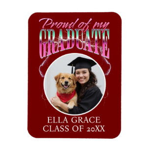 Íman Orgulhoso da minha formatura Foto personalizada Ch