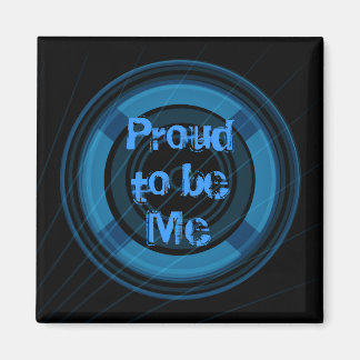 Íman Orgulhoso de ser eu um mago azul e preto