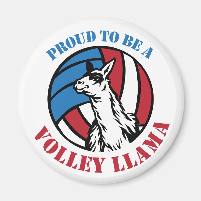 Íman Orgulhoso de ser um Magnet Volley Llama (Frente)