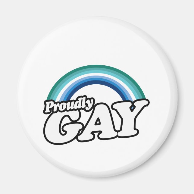 Íman Orgulhoso e Gay Masculino (Frente)