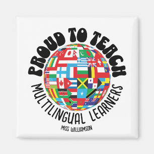 ÍMAN ORGULHOSO EM ENSINAR MULTILÍNGUAS AOS APRENDIZADOR