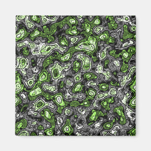 Íman Orgulhoso Groovy Trippy Grungy Funky Abstrato Agên