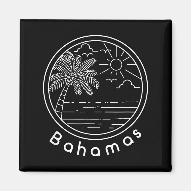Íman Orgulhosos Bahamienses Bandeira Presente Ideia de  (Frente)