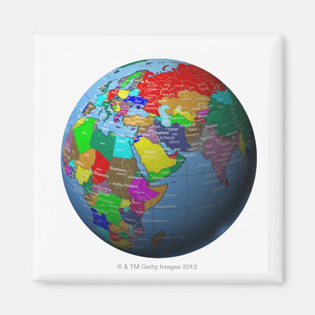 Íman Oriente Médio no Globo (Frente)