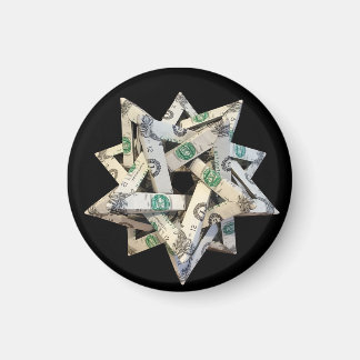 Íman Origami de Dinheiro Cinco Tetraedros Intersectante