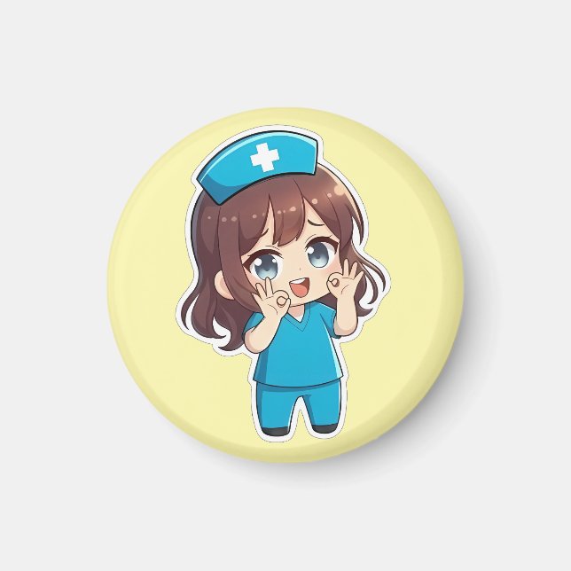 Íman Original Chibi Nurse 3.0 - Ok (Frente)