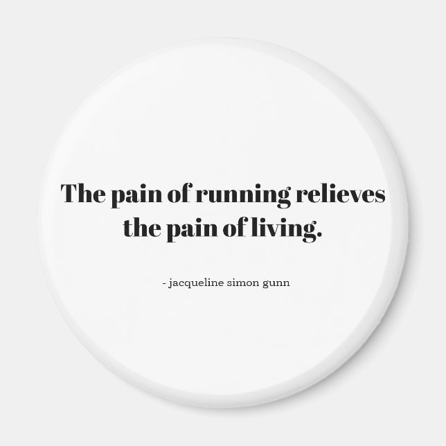 Íman Original quote for runners. (Frente)