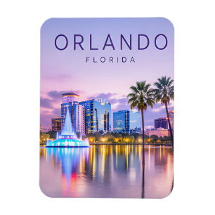 Íman Orlando Florida Horizonte Lago Pôr do Sol Viagem