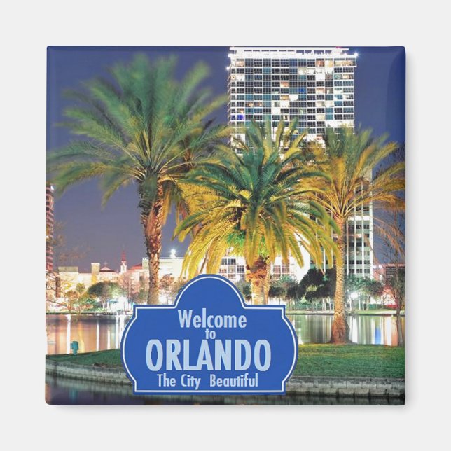 Íman Orlando Florida Magnet (Frente)