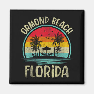 Íman Ormond Beach Flórida Palmeira Família Verão