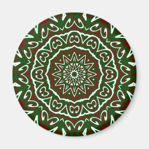 Íman Ornamentado Maximalista Groovist Natal Mandala Pat
