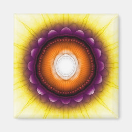 Íman Ornamento azul-alaranjado místico