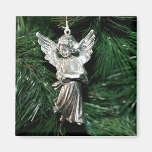 Íman Ornamento de Anjo de Prata