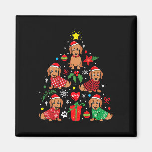 Íman Ornamento de Árvore de Natal Engraçado Cão Engraça
