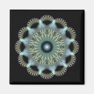 Íman Ornamento fractal de estrela brilhante