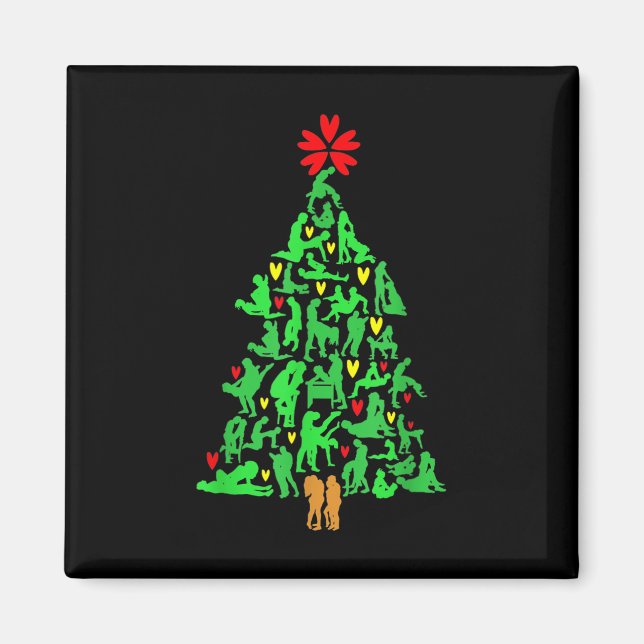 Íman Ornamentos do Natal travesso Kamasutra Humor Adult (Frente)