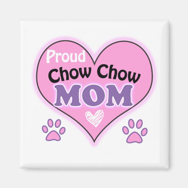Íman Ororgulhoso Chow Chow Mãe (Frente)