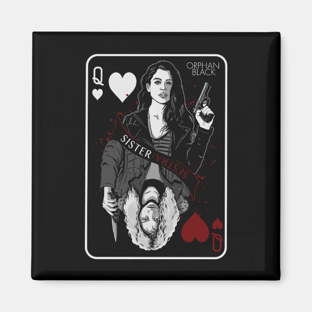 Íman Orphan Black | Sarah & Helena - Irmã/Sestra (Frente)