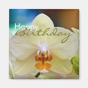 Íman Orquídea • Ímã do feliz aniversario