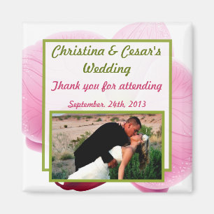 Íman Orquídea rosa com 2"x2" Lançamento LF