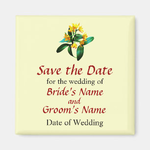 Íman Orquídeas amarelas pequenas