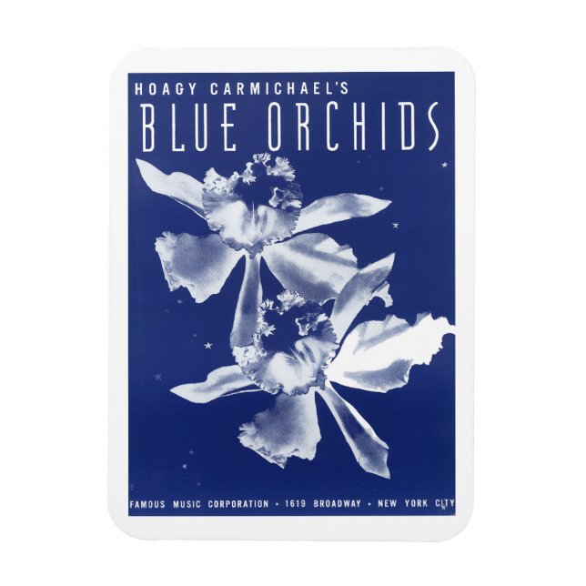 Íman "Orquídeas Azuis" de Hoagy Carmichael (Vertical)