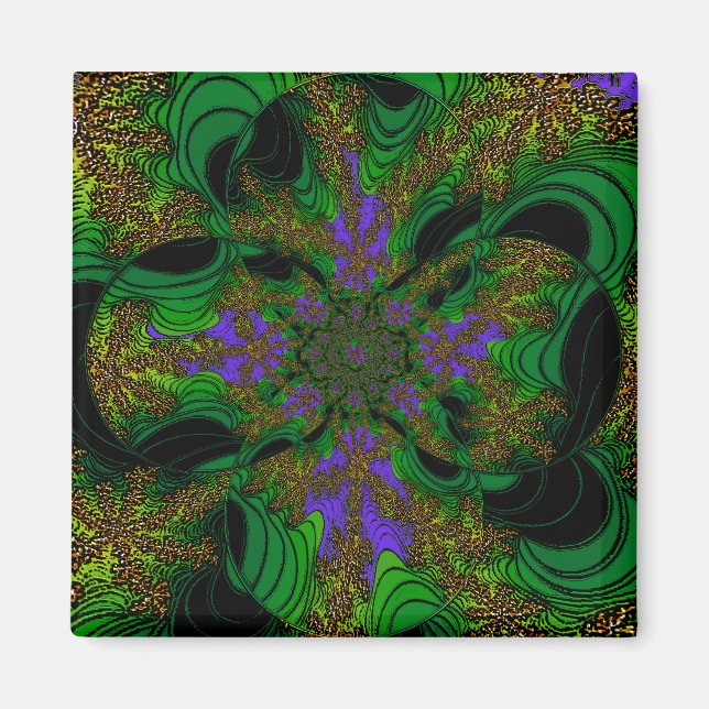 Íman "Orquídeas Selvagens" ~ Abstrato Art Impressão (Frente)