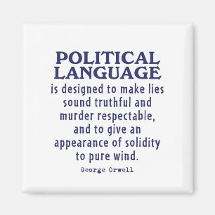 Íman Orwell na língua política