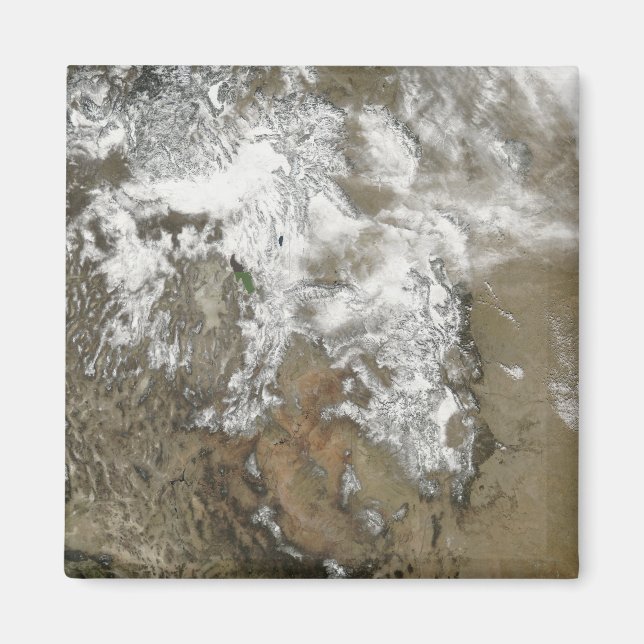 Íman Os altos picos das Montanhas Rochosas (Frente)