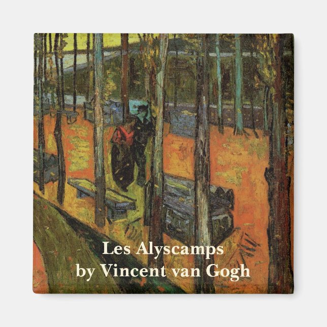Íman Os Alyscamps por Vincent van Gogh (Frente)