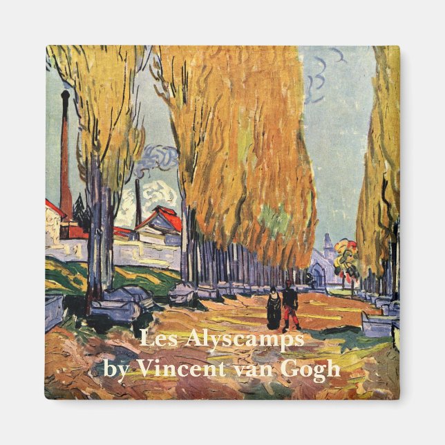 Íman Os Alyscamps por Vincent van Gogh (Frente)