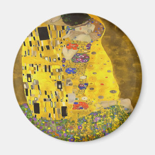 Íman Os Amantes Beijam Pintura Acrílica De Arte Bela